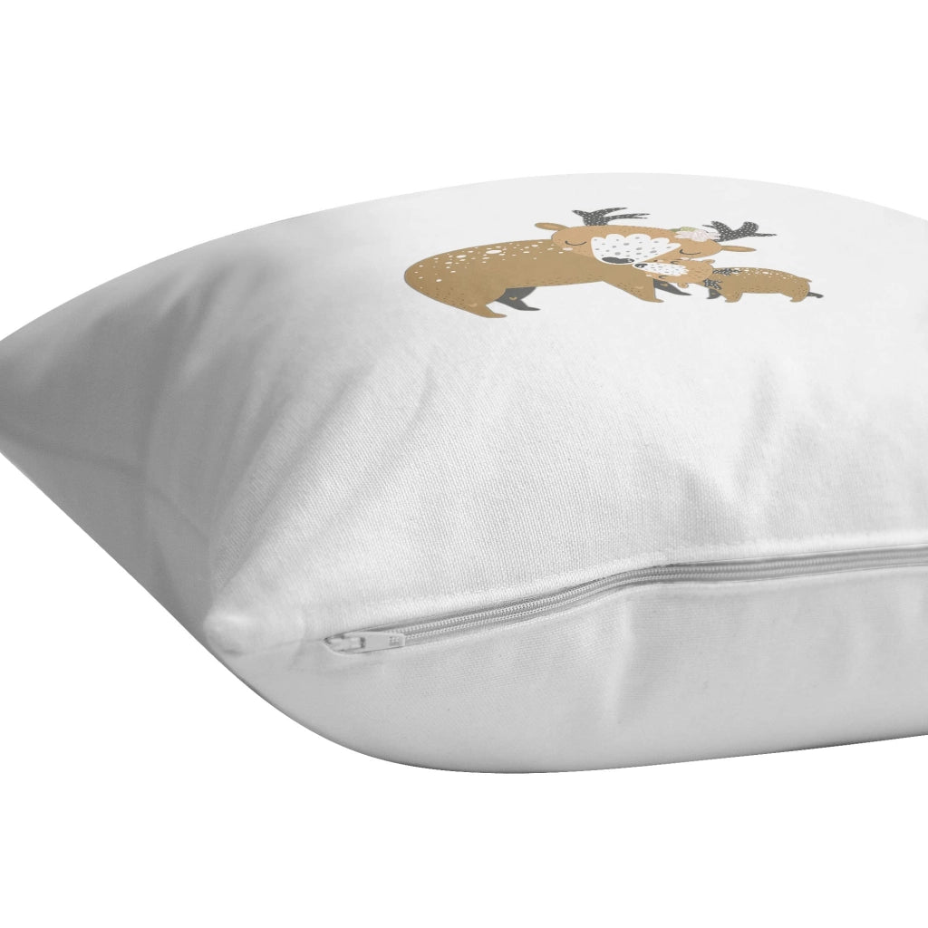 Custodia per cuscino, 45x45 cm, 100% cotone, multicolore, chiusura a zip invisibile
