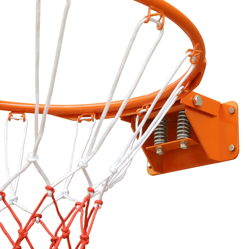 CERCHIO da basket Ø 45 cm con doppia molla e rete, arancione