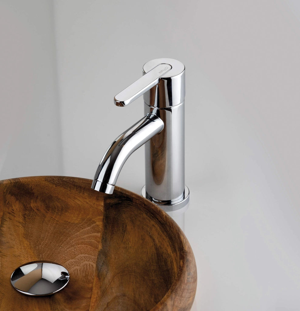 Miscelatore monocomando per lavabo, cromato, in ottone, 1 pezzo