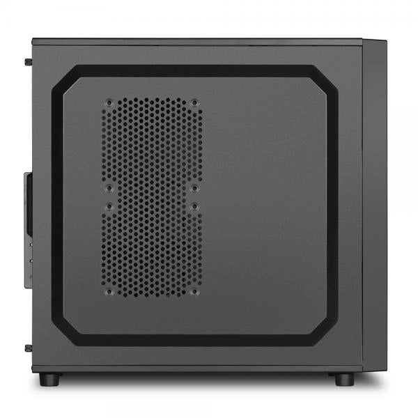 SHARKOON CASE VS4-V, ATX, 6 SLOTS EXPANSION, 2XUSB 3.0 FRONT, DRIVE BAY DA 2,5/3,5/5,25, 1X120MM FAN FRONT, NO PSU, COLORE NERO