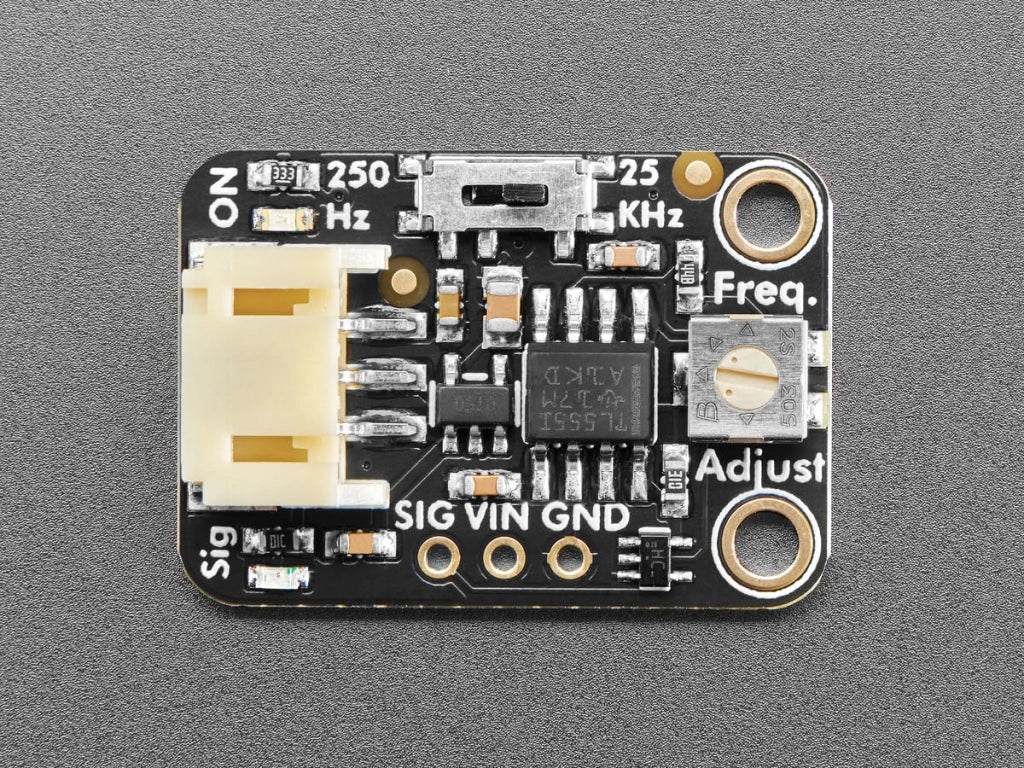 Modulo di uscita PWM con timer 555, frequenza da 1,5 kHz a 25 kHz, con connettore STEMMA JST PH da 2 mm