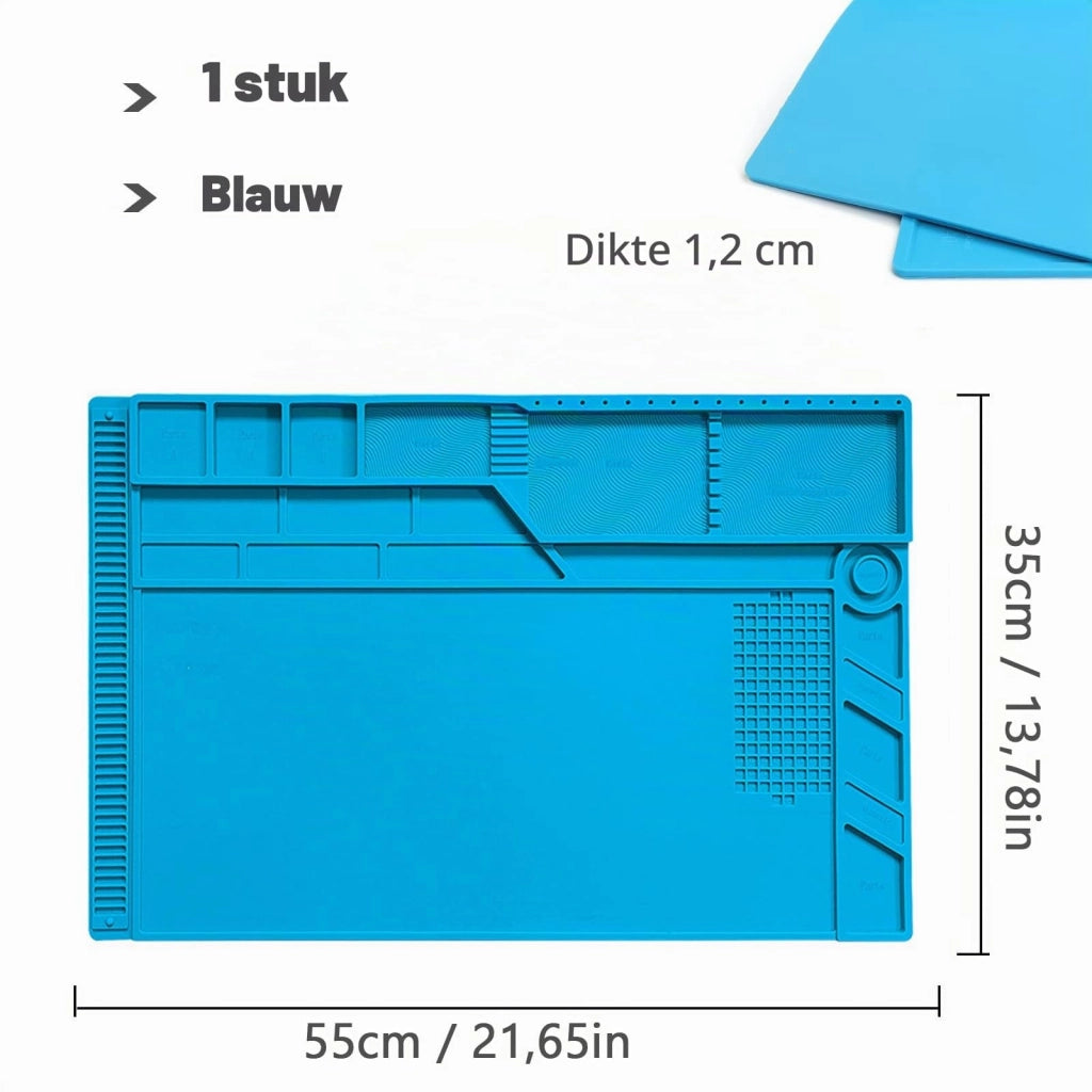 Tappetino magnetico in silicone per saldature, 55x35 cm