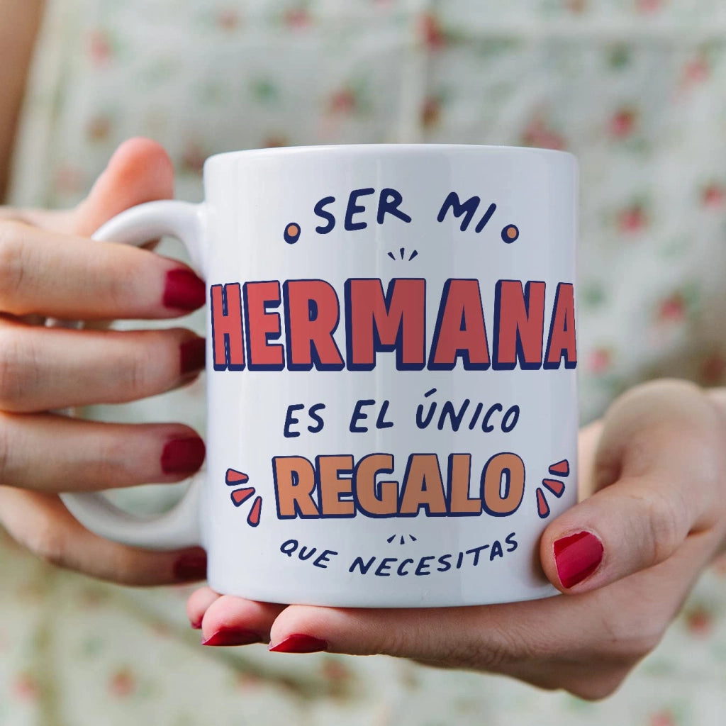 Tazza in Vetroceramica con scritta: "Sono l'unico regalo" – 325 ml