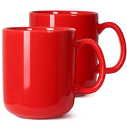 Tazza da caffè da 20 once, in Vetroceramica, con manico, set da 2, colore rosso