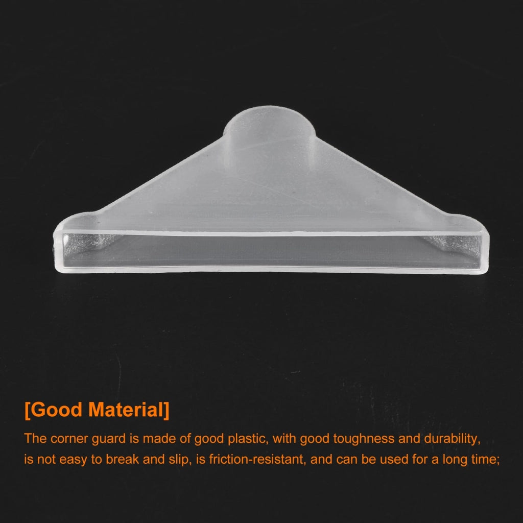 20 pezzi paraspigoli in plastica, 5 x 50 mm, per vetro, specchi, piastrelle, bianco