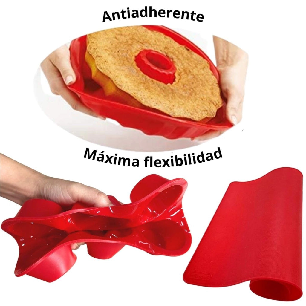 Stampi in silicone per cupcake, 6 pezzi, forma rotonda, diametro 6,5 cm