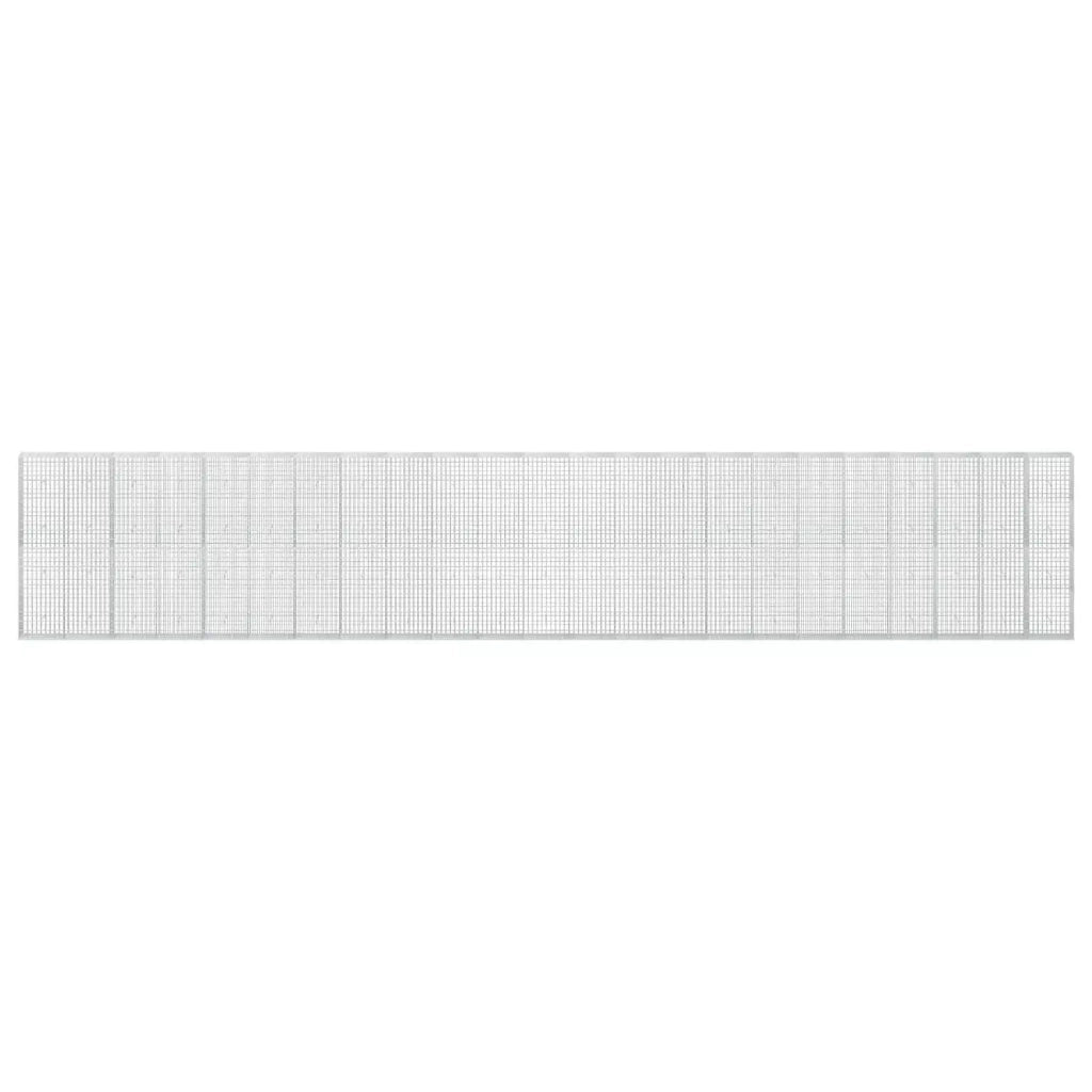 Gabione con Filo da 5 mm e Rete da 5x10 cm 1150x30x200 cm 3464705