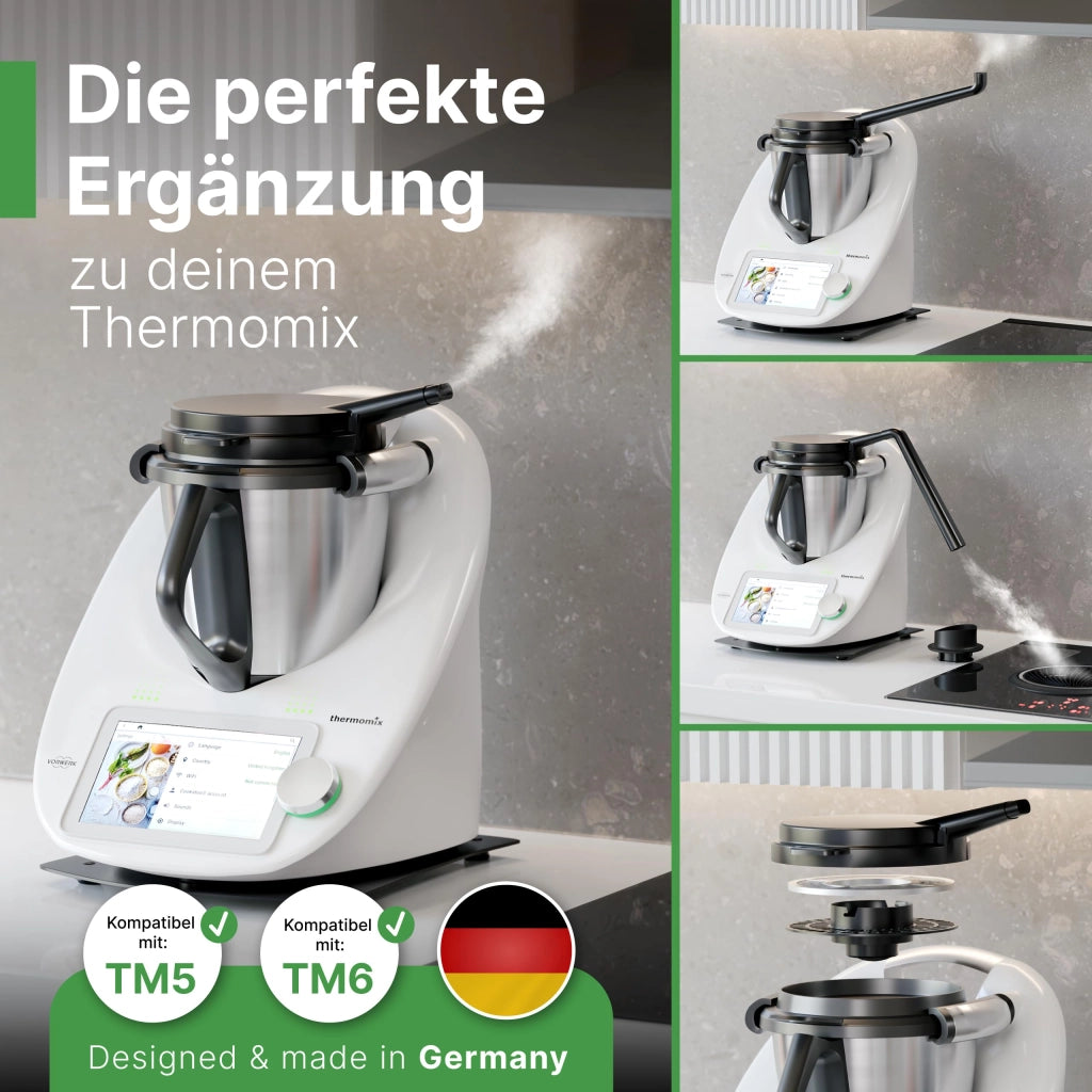 Valvola di sfogo per Thermomix TM6/TM5, con filtro antigrasso, girevole a 360°
