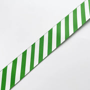 Nastro decorativo natalizio a righe, verde, 38 mm x 10 m