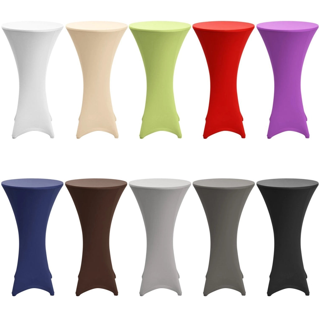 Copertura elastica per tavoli alti, diametro 60-65 cm, antiscivolo, lavabile