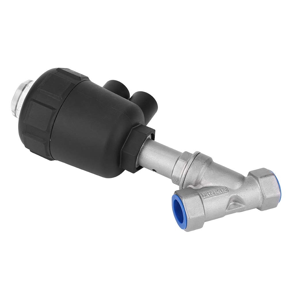 Valvola angolare pneumatica DN20, 3/4 di pollice, in acciaio inossidabile e plastica