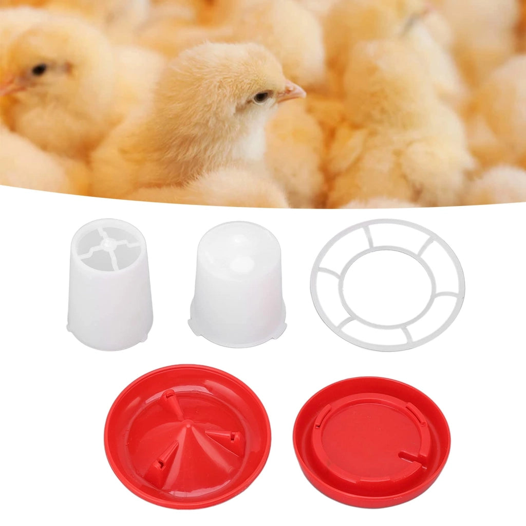 Set automatico per l'alimentazione e l'abbeveraggio dei pulcini, in plastica, capacità: 160 grammi + 160 millilitri