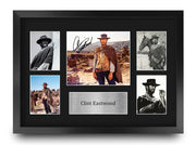 Display A3 incorniciato con firma di Clint Eastwood – Oggetto da collezione cinematografica