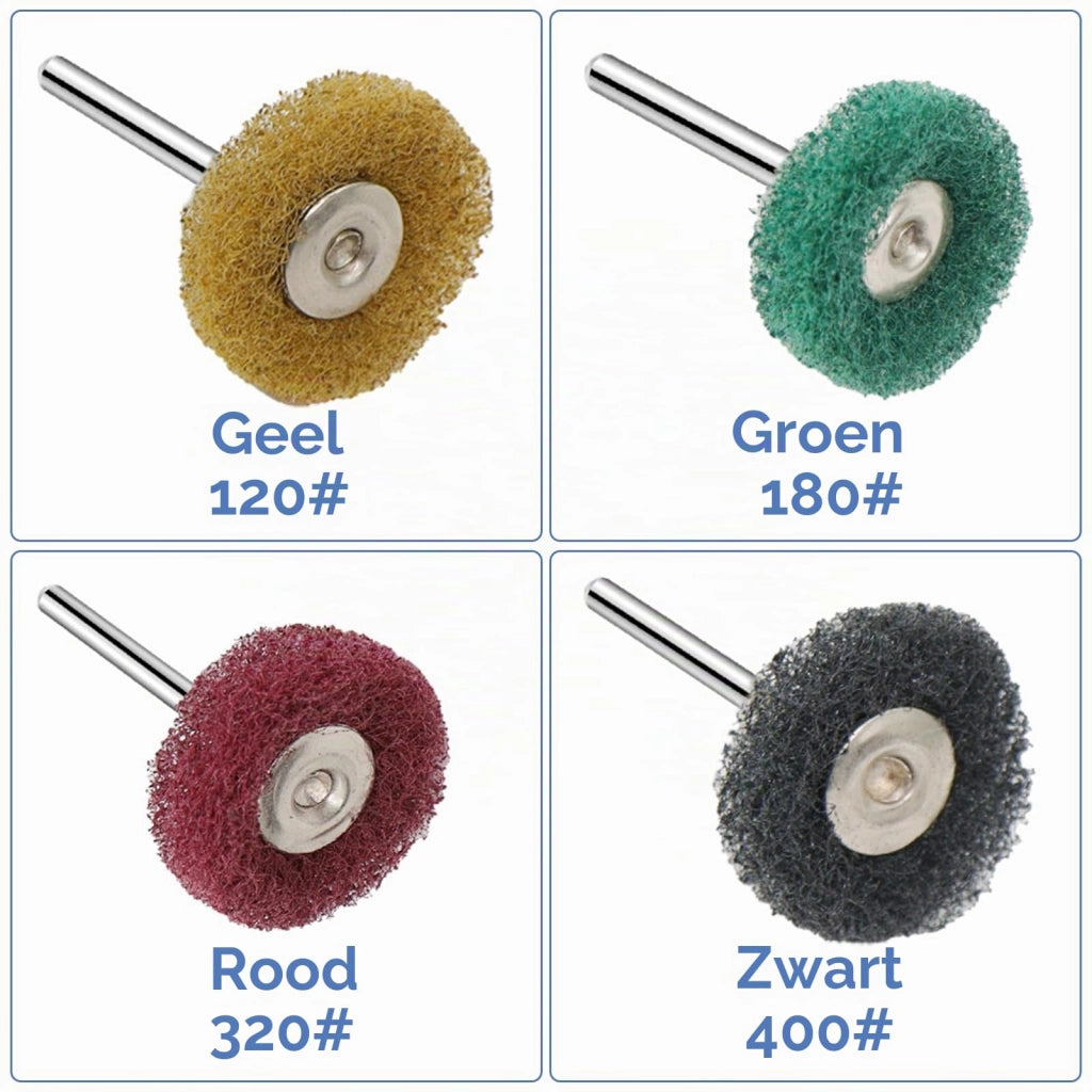 Set di dischi abrasivi da 25 mm, grane P120–P400