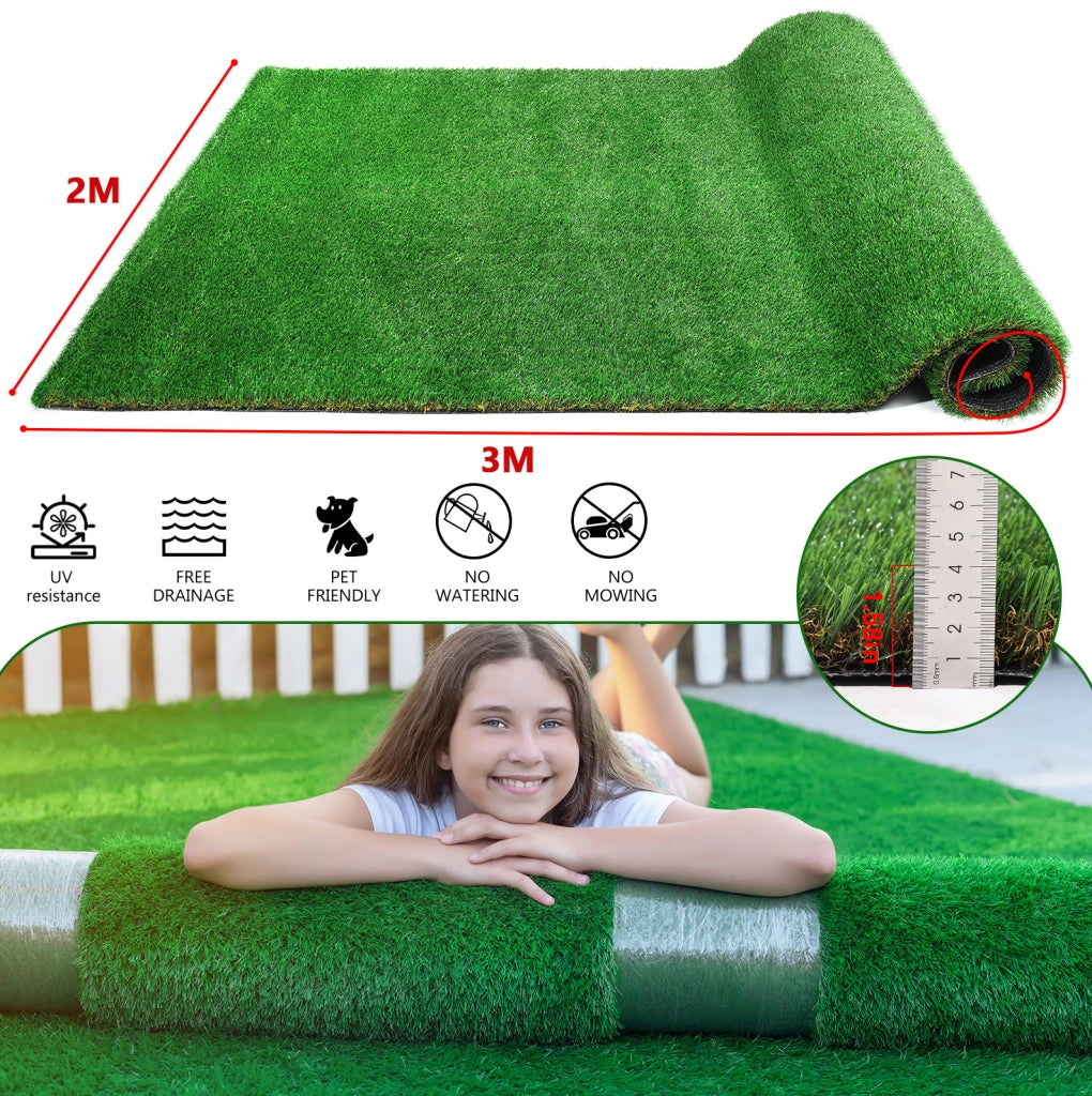 Prato artificiale verde con drenaggio per balconi, terrazze e giardini