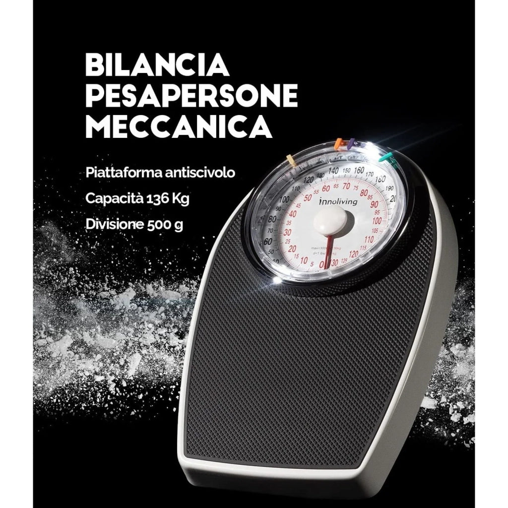 Innoliving INN-149 Bilancia Pesapersone Meccanica, Capacità 136 kg