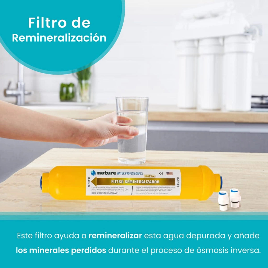 Filtro remineralizzante per osmosi inversa, 1 pezzo, serie Gold