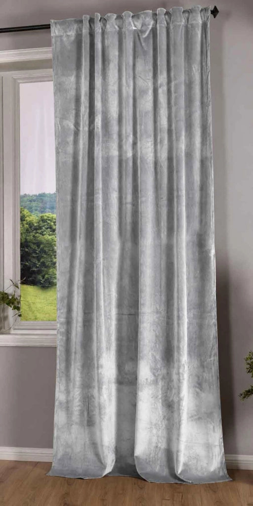 Tenda oscurante con passanti, colore grigio, dimensioni 235x135 cm, 1 pezzo