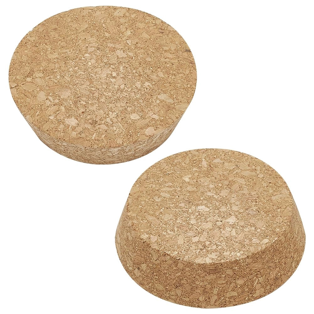 Tappi in sughero, conici, 2 pezzi, 100x25 mm, color beige/marrone, forma rotonda