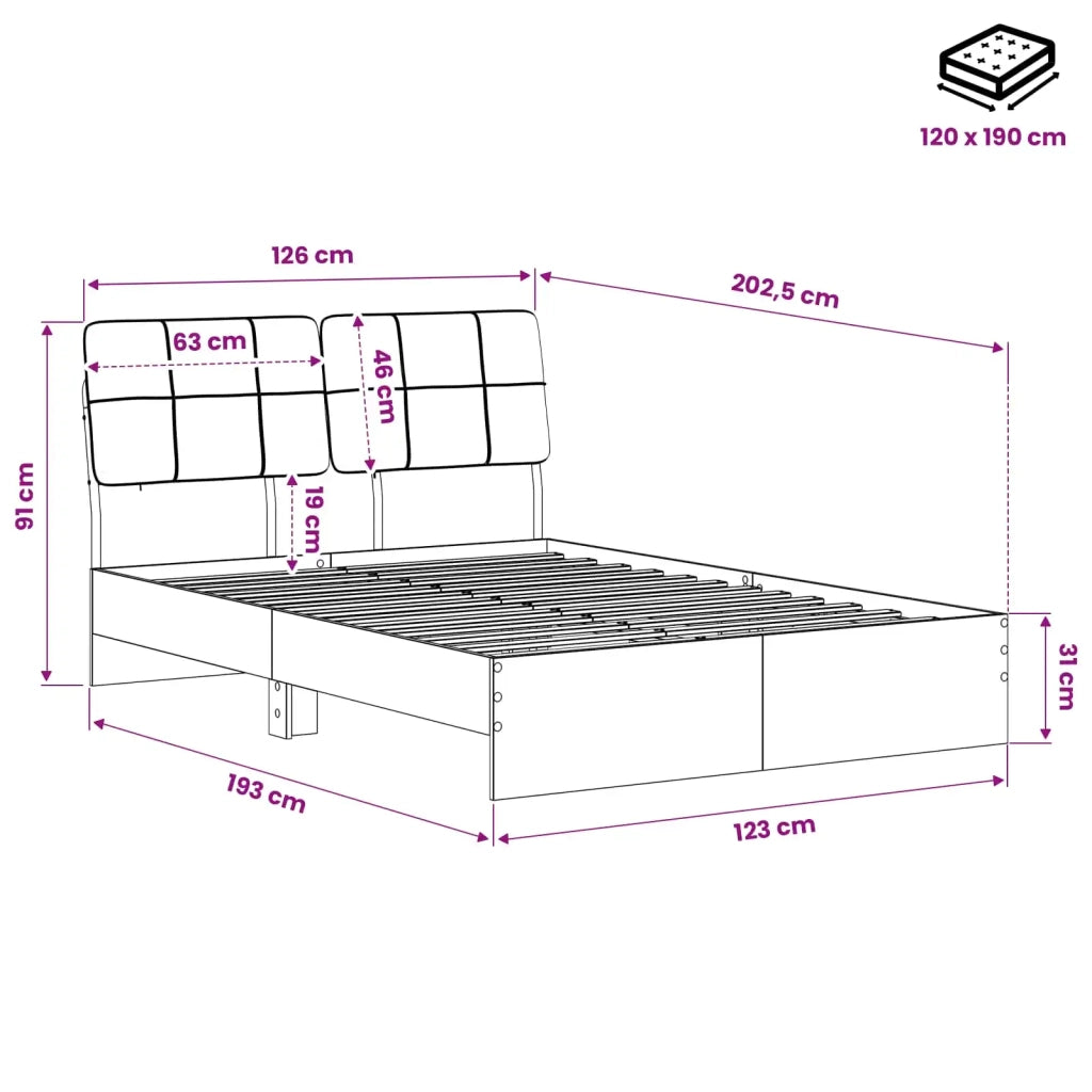 Letto matrimoniale con testiera 3440618