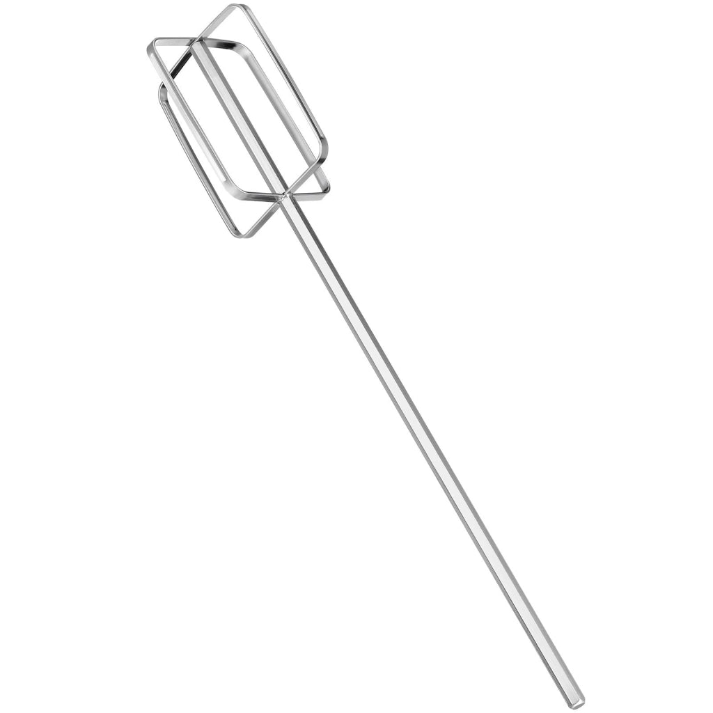 Frusta per impastare in acciaio inossidabile, 40 cm, con 4 lame, frusta manuale per salse