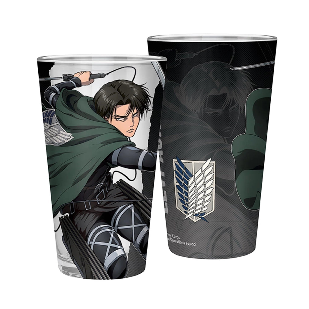 Bicchiere da 400 ml con motivo Levi S4 – Attack on Titan