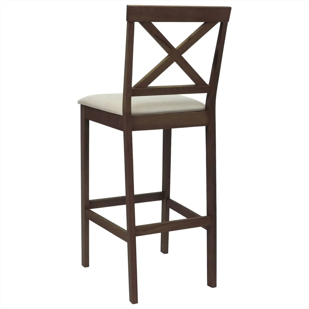 Sgabello da bar 2 pz Marrone chiaro e Beige 42047607