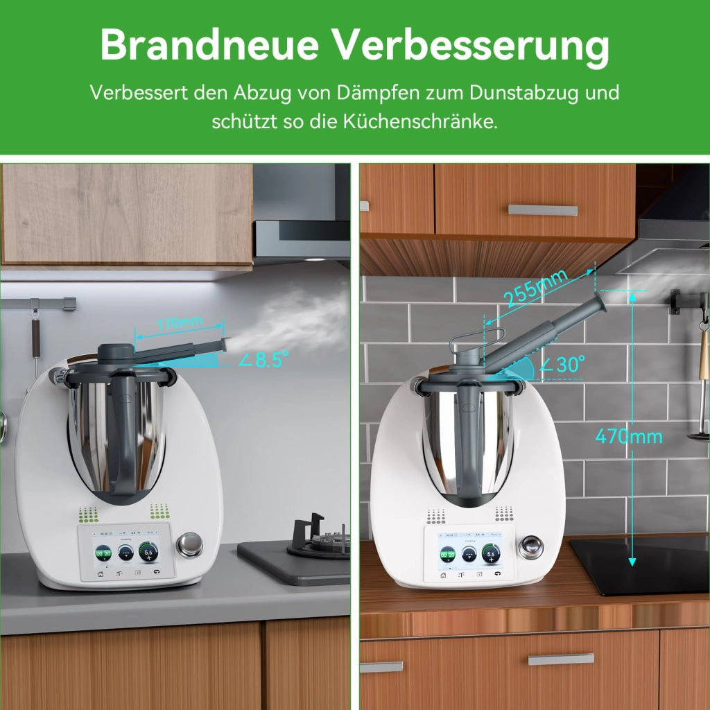 Scarico vapore per Thermomix TM6/TM5/TM31/TM21, privo di BPA, lunghezza 700 mm