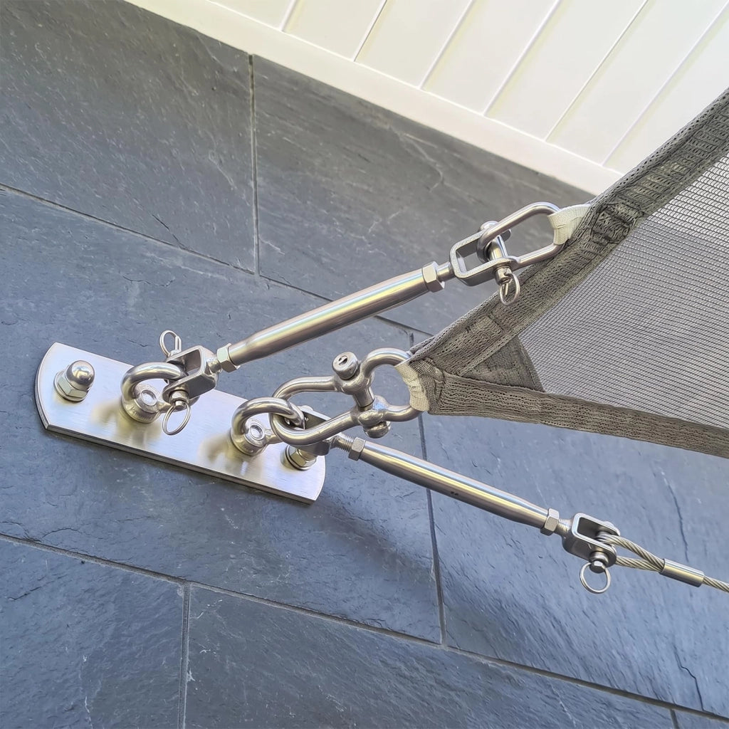Tensionatori M8, confezione da 4 pezzi, acciaio inossidabile 304, 177 mm, con gancio a uncino