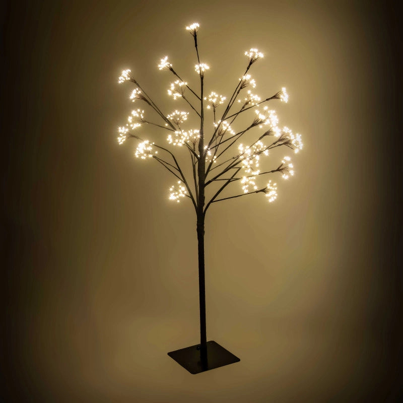 Albero 896 led bianco caldo struttura nero cm ø70h120