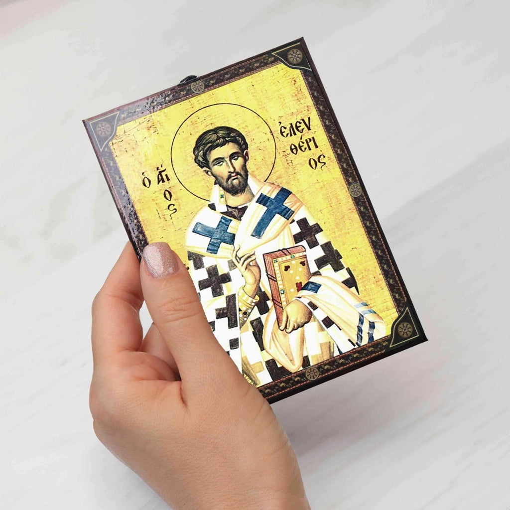 Icona di San Olifherio, 9,7x13,5 cm, MDF, icona ortodossa
