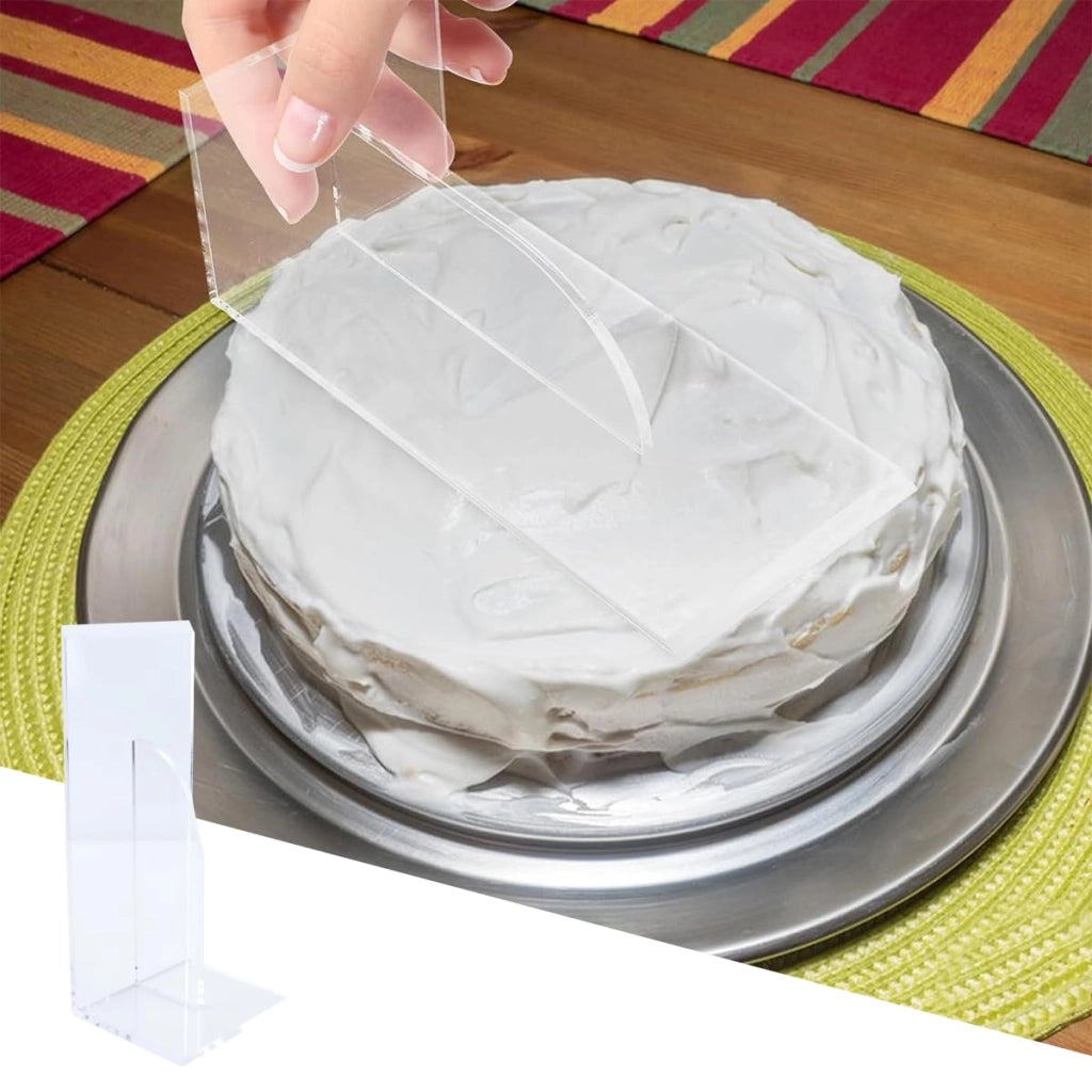 Lisciante per torte in acrilico, 25x10 cm – Strumento per lisciare creme al burro e fondant