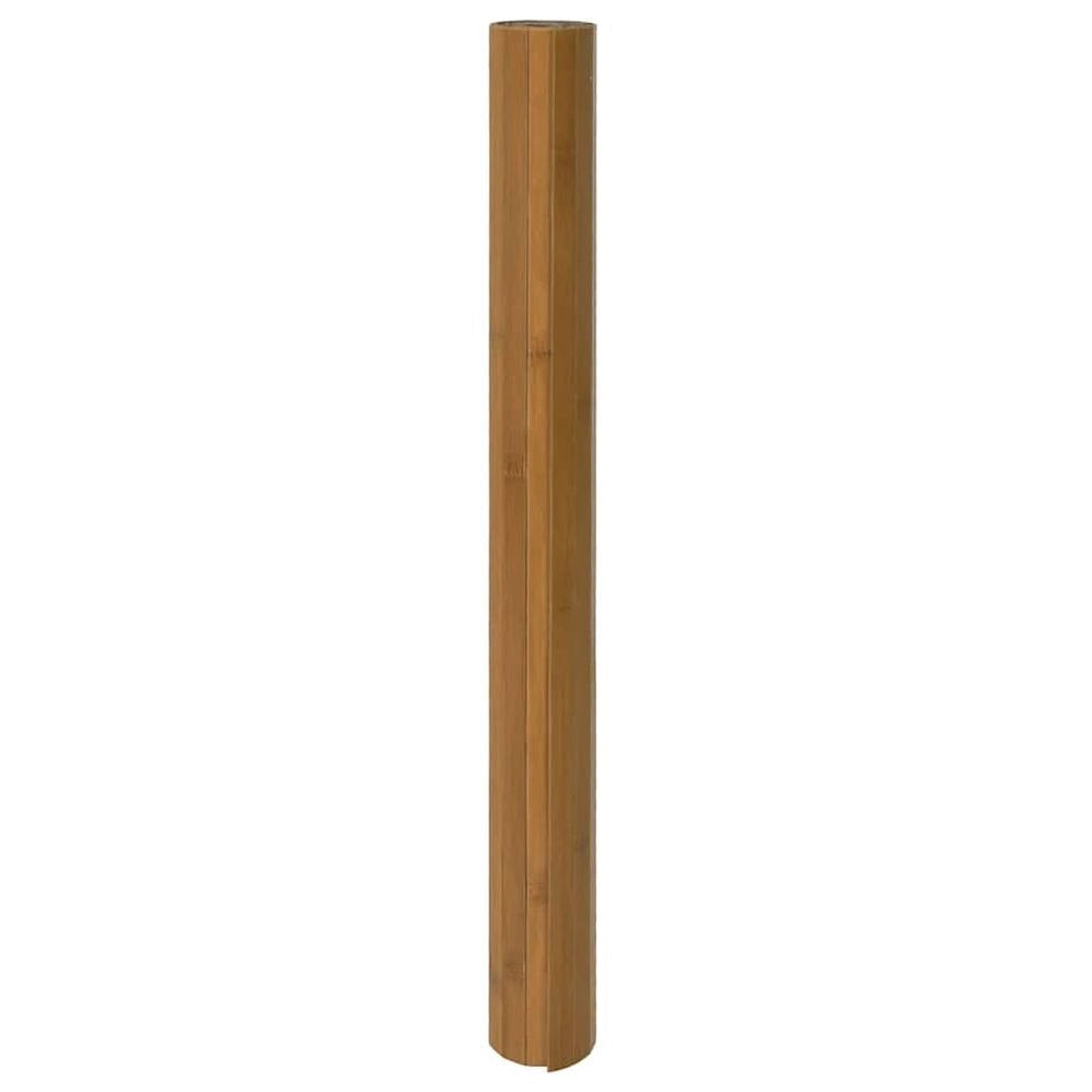 Tappeto Rettangolare Marrone 100x200 cm in Bambù