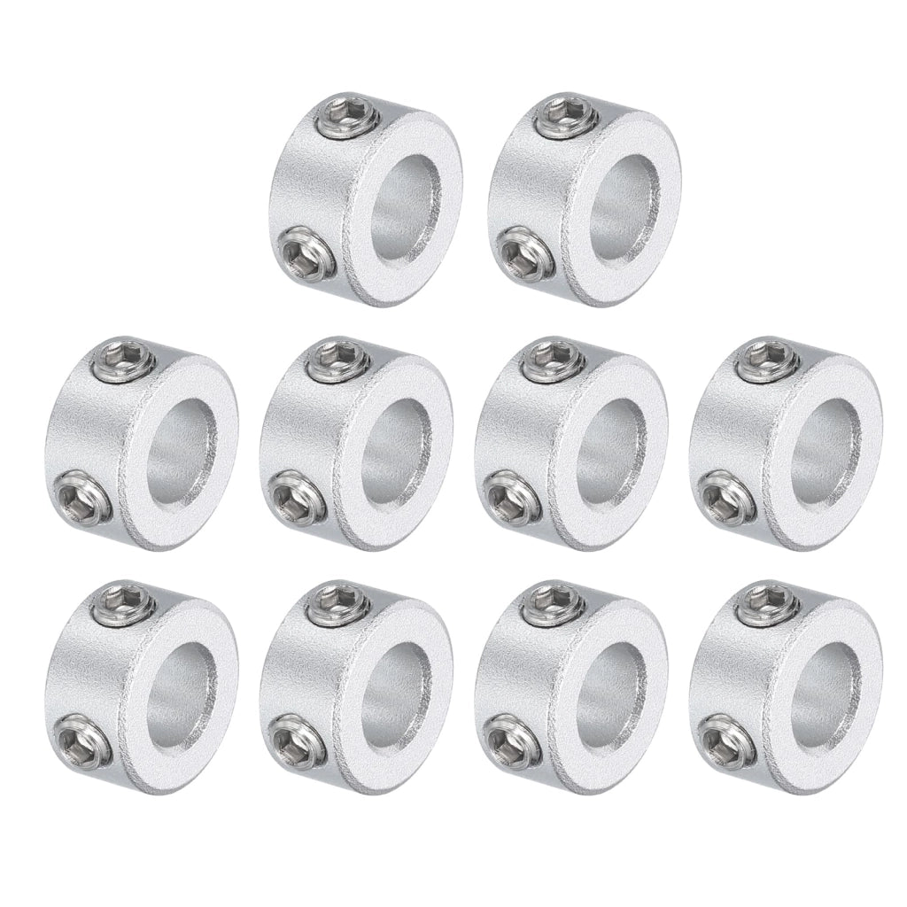 Morsetti a onda, 10 pezzi, alluminio, attacco da 6 mm, diametro 12 mm, spessore 6 mm