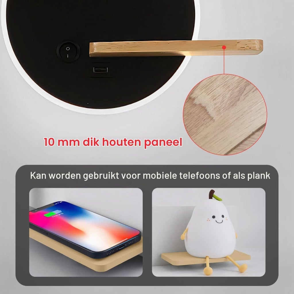 Applique LED con interruttore, dimmerabile, porta USB, luce da lettura, lampada da comodino, nera, per camera da letto, soggiorno, cameretta
