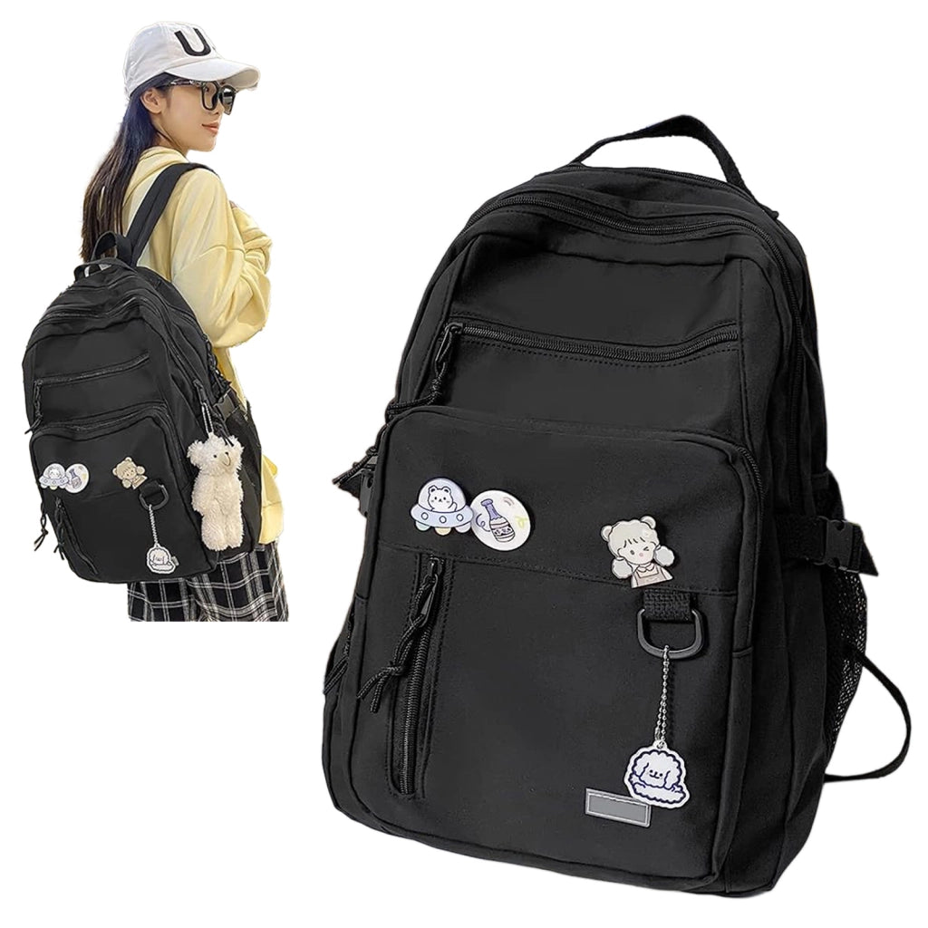Zaino in tessuto Oxford con tasche e spallacci imbottiti