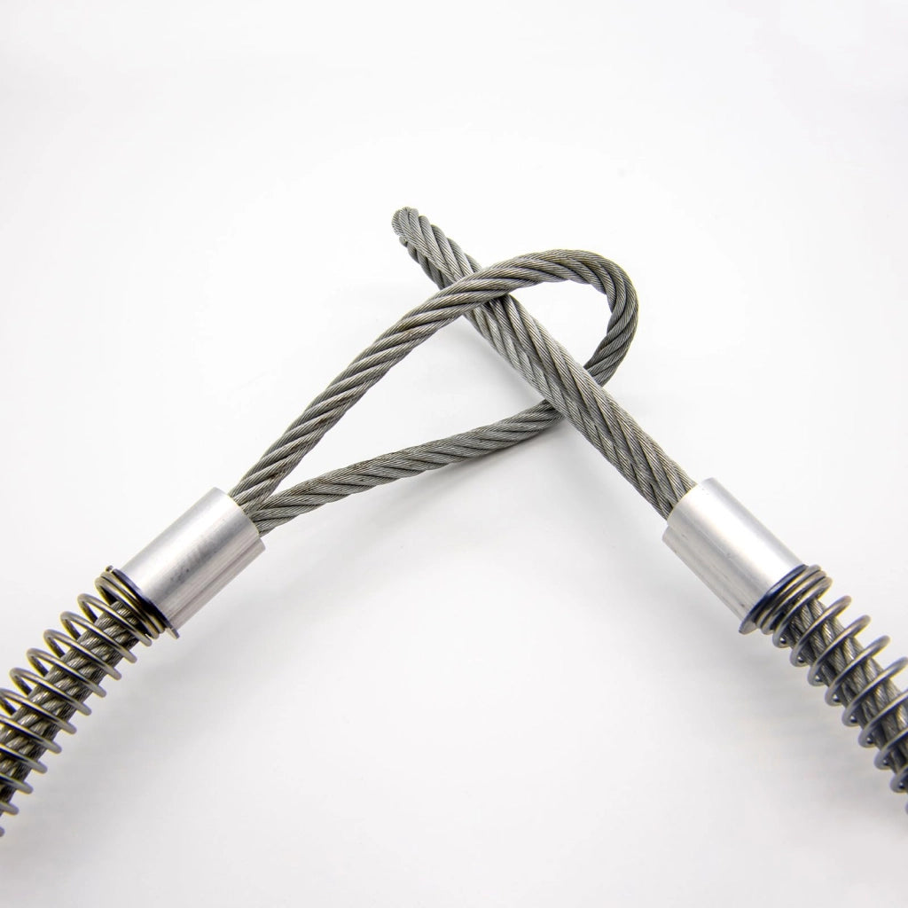 Confezione da 100 morsetti in alluminio da 3 mm per cavi metallici