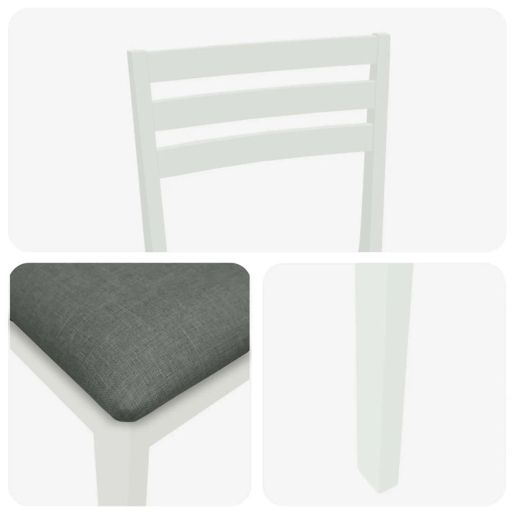 Sgabello da bar 2 pz Bianco e Grigio 42047615