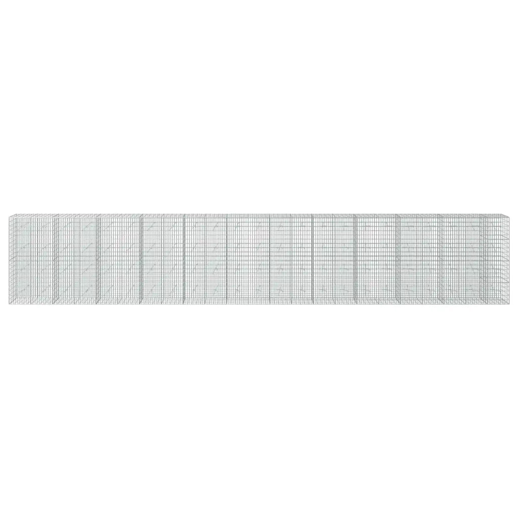 Gabione con Filo da 5 mm e Rete da 5x10 cm 1150x20x200 cm 3464609