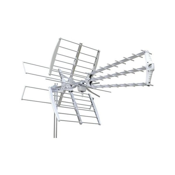 Antenna digitale terrestre corel corunica5g tri line 5g vhf uhf silver