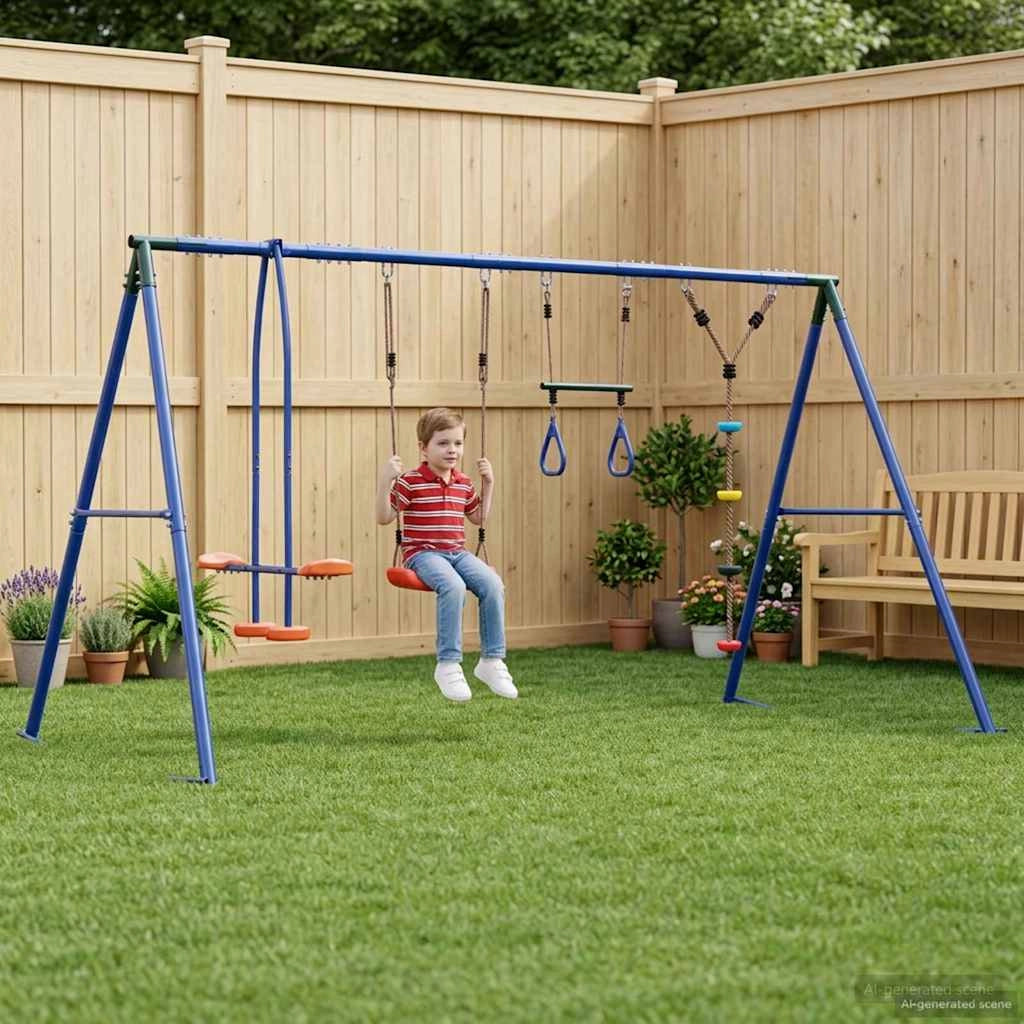 Set di Altalene per Esterni Multicolore Acciaio e PE 3429840