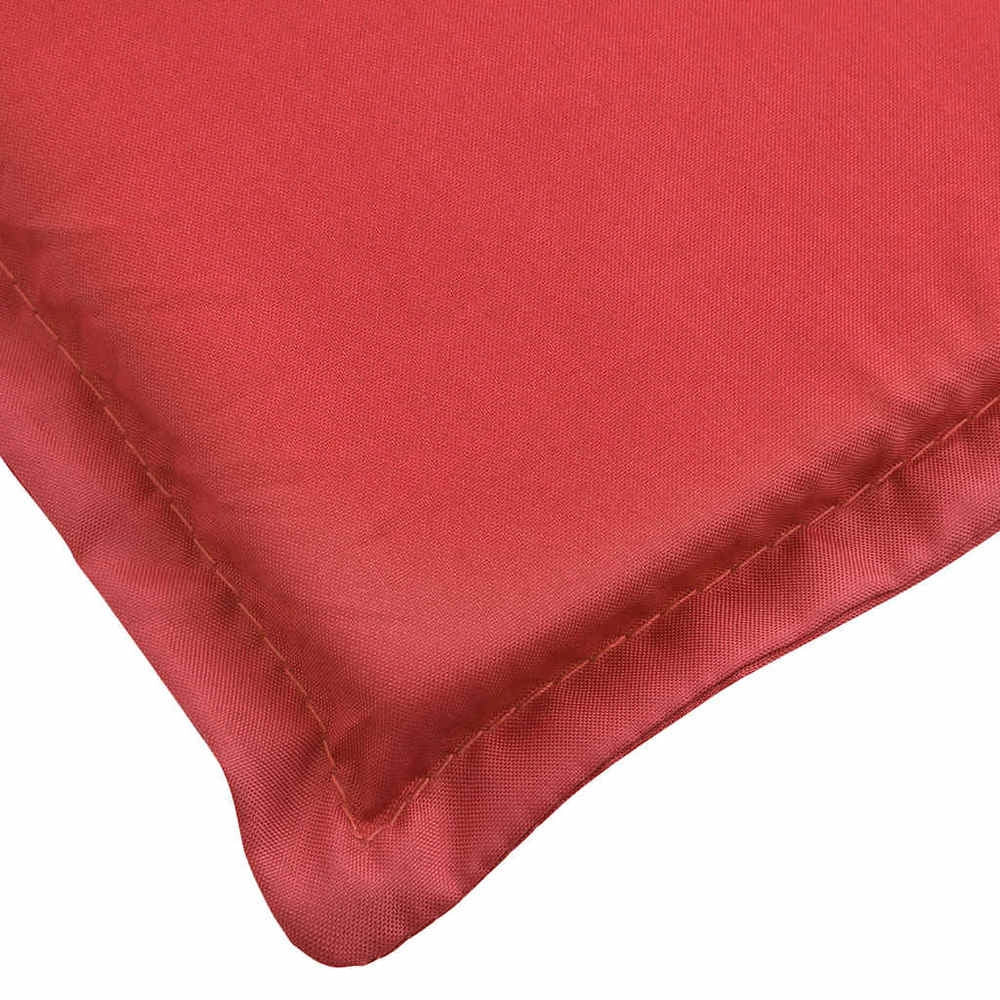Cuscino per Lettino Rosso 200x60x3 cm in Tessuto Oxford