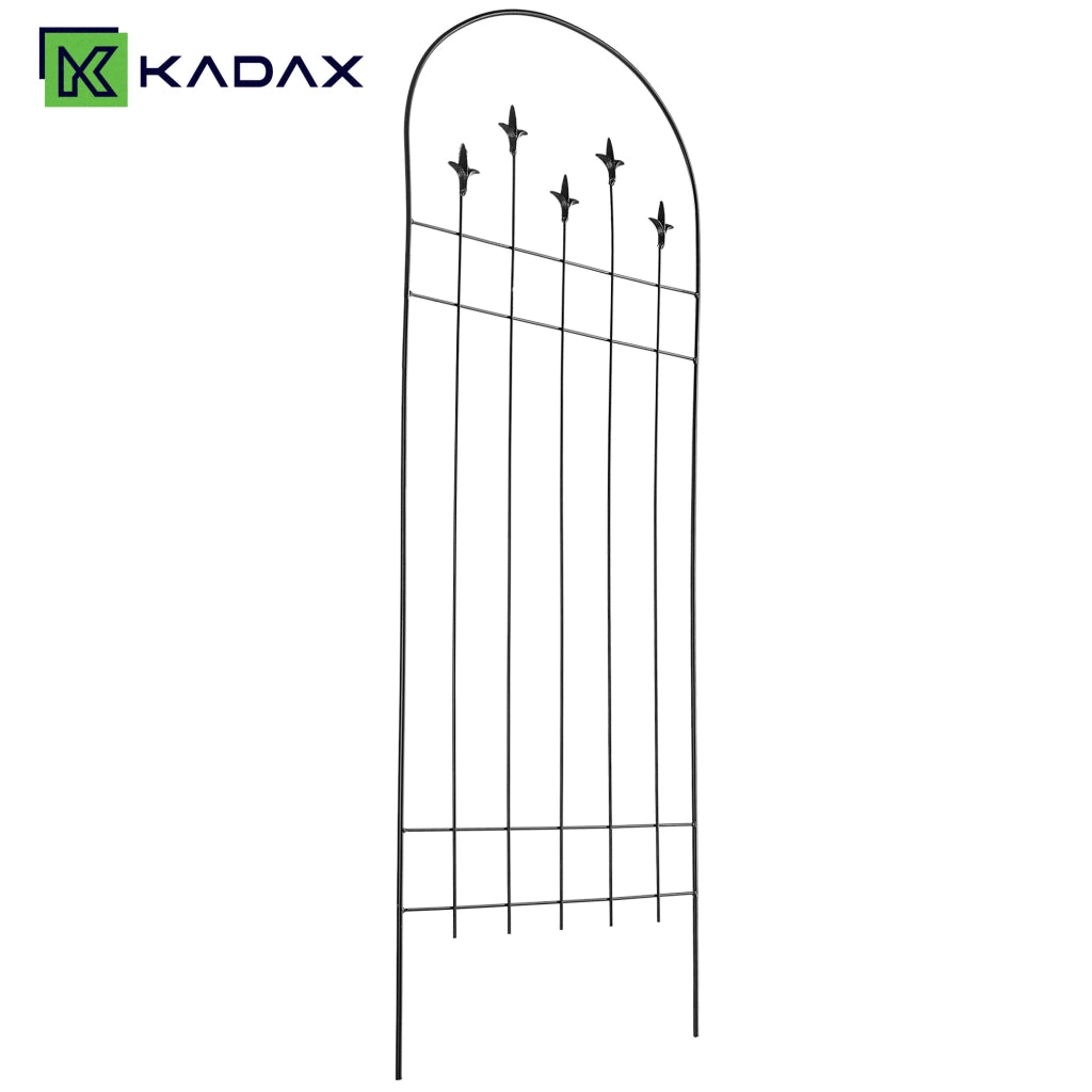KADAX Tutore da giardino in acciaio nero