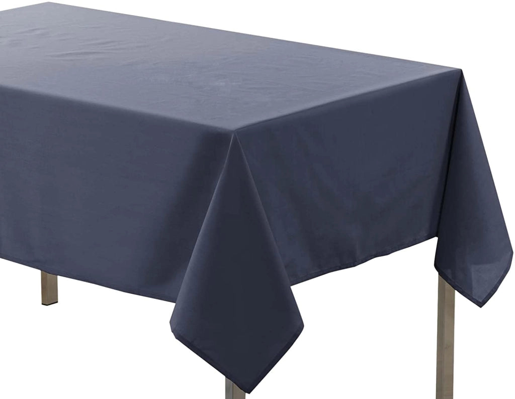 Tovaglia rettangolare in poliestere, color cemento, 250 x 140 cm