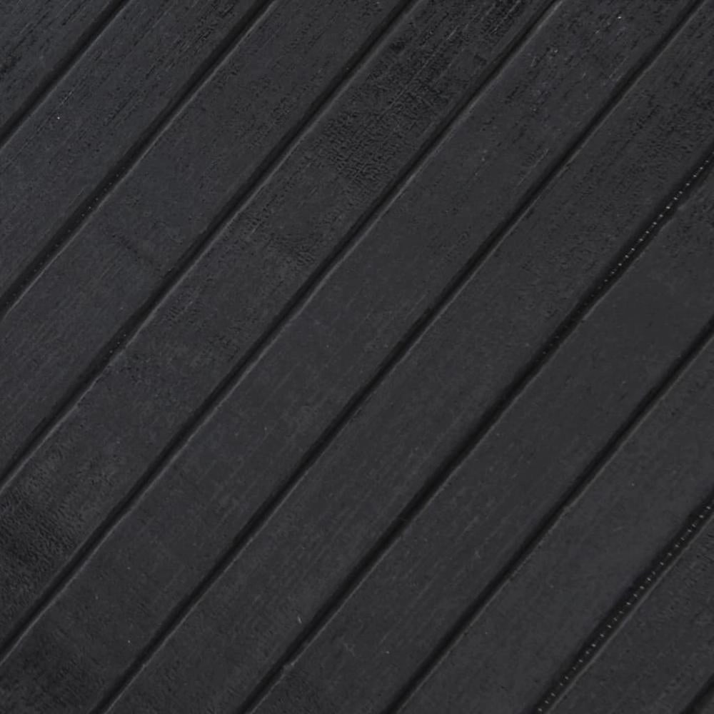 Tappeto Rettangolare Grigio 100x200 cm in Bambù