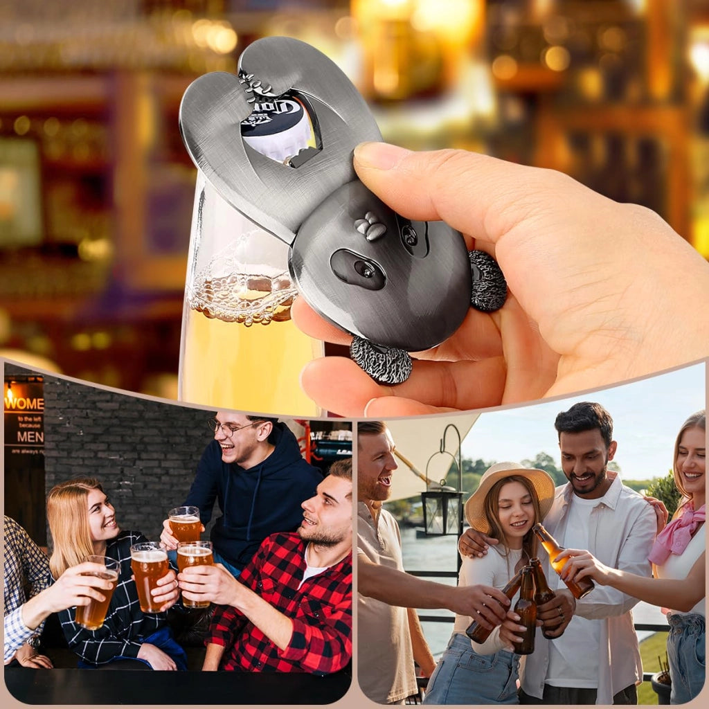 Aperitivo a forma di panda, argento, zinco, 105 g