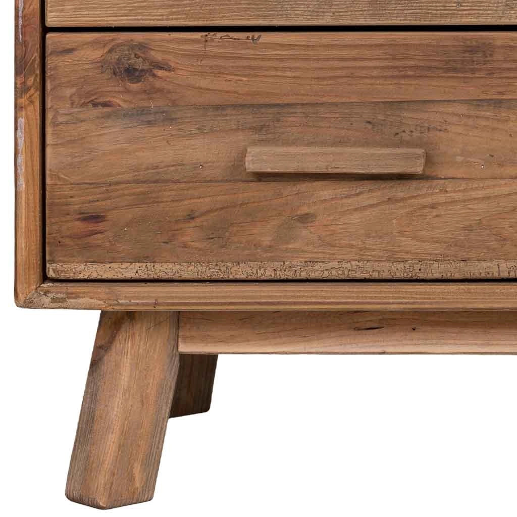 Cassettiera in legno marrone 103x48x85h cm