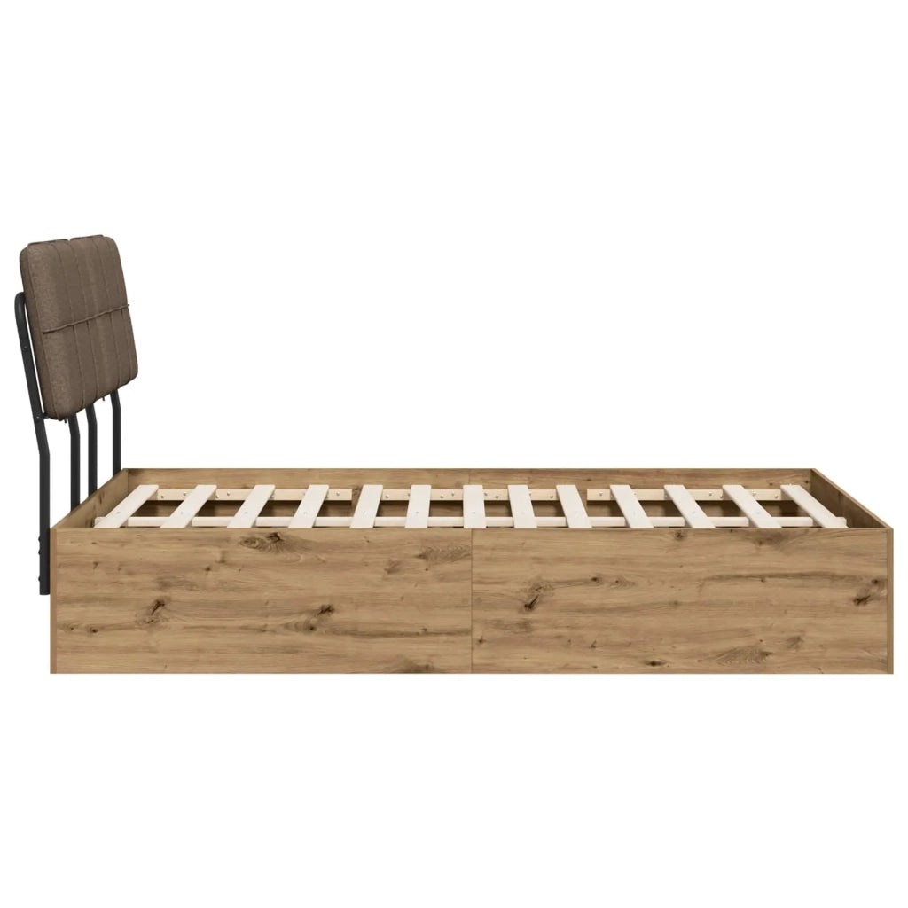 Letto matrimoniale con testiera Rovere Artisan e Tortora 3440397