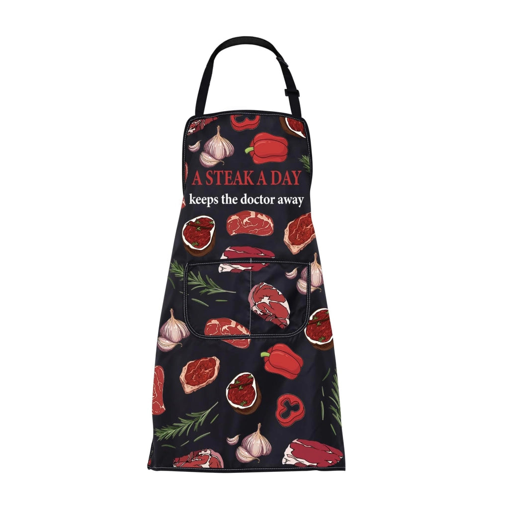 Grembiuli per gli amanti della carne, grembiuli da barbecue con tasche