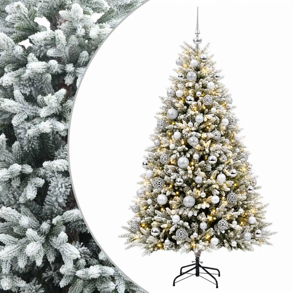 Albero di Natale Artificiale con Palline 210 cm 300 LED 3466992